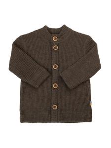 Joha Кардиган в рубчик из мериносовой шерсти коричневого цвета
