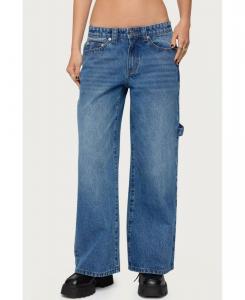 Женские джинсы Carpenter с низкой посадкой Edikted, Blue