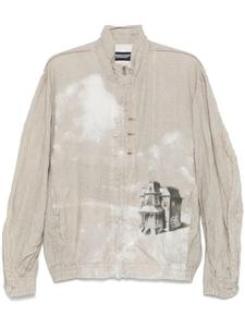 Льняная куртка-бомбер Undercover, нейтральный