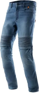Мотоциклетные джинсы REBELHORN Revolt, мужские мотоциклетные брюки Thunder Denim, защита коленей, бедер и копчика RE ZRO Level 2, зауженный крой, Blue Washed