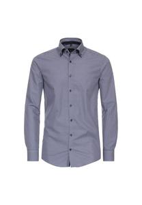 Рубашка с деловым принтом современный крой Venti, синий