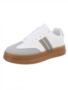 Кроссовки на шнуровке Ital-Design Freizeitschuh, цвет Grau und Weiß