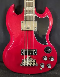 Электрический бас-гитар Epiphone EB-3 «SG» дизайна, 2 датчика, цвет вишня, 2024