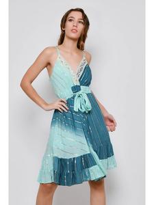 Длинное платье Tarifa, бирюзовый