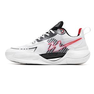 Binary Баскетбольные кроссовки с амортизацией, износостойкие, дышащие, нескользящие, низкие, унисекс, черно-красные