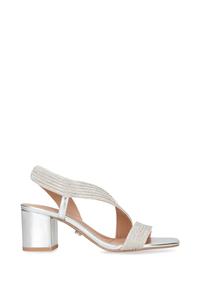 Туфли на каблуке Gala Block Jewel 60 Carvela, серебро