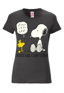 Футболка Logoshirt Snoopy Peanuts, темно-серый