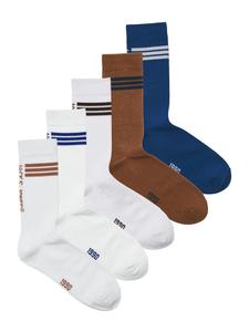Носки JACK & JONES JACJACE, темно-синий/коричневый/белый