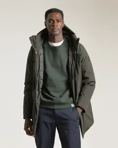 Мужская техническая стеганая парка с капюшоном PuroEgo, темно-зеленый