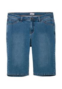 Узкие джинсовые шорты-бермуды пышного кроя Verena Sheego, синий