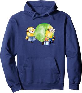 Худи с акварельным рисунком миньона (зеленый, как у жевательной резинки) Minions