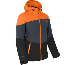 BERGSON Мужская утеплённая горнолыжная куртка, водонепроницаемость 20 000 мм водяного столба, серая