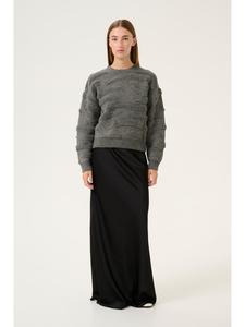 Karen By Simonsen Вязаный свитер KBRosanne стандартного кроя, темно-серый меланж