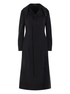 Пальто с капюшоном на молнии Yohji Yamamoto, черный