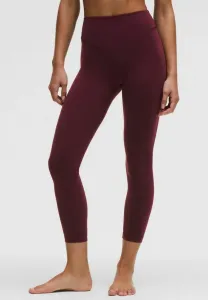 Леггинсы wunder under hr обтягивающие, 64 см Lululemon, Burgundy Bay