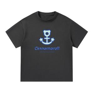 Футболка Unisex CINNAMOROLL Yugui Dog Sanrio, темно-серый