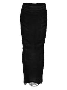 Юбка макси с бахромой Mônot, черный