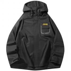 Тренчкот Unisex Jeep, серый с утепленными подкладками