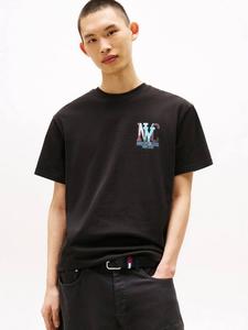 Футболка Tommy Jeans с коротким рукавом и нью-йоркским уличным принтом Tommy Hilfiger, Black/Multi