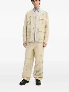 Джинсы с принтами Desigual, нейтральный