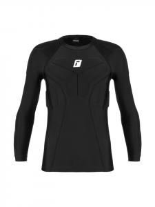 Вратарская компрессионная футболка с подкладкой 7700 черного цвета Reusch