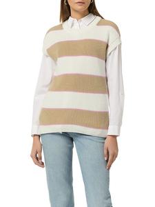 Свитер-жилет comma CI Pullunder, цвет Weiß/Beige