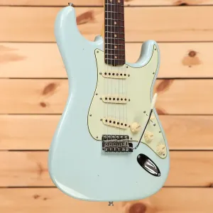 Fender Custom Shop Limited 1964 Stratocaster Journeyman Relic - Выцветший/Стареющий Sonic Blue - CZ580762 - PLEK'd