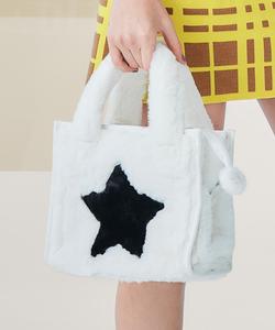 Меховая сумка со звездным узором