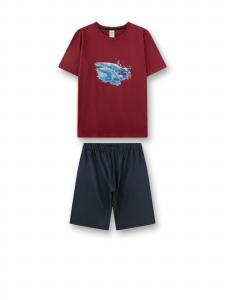 Sanetta Пижама в цветах Navy, Sky Blue, Red