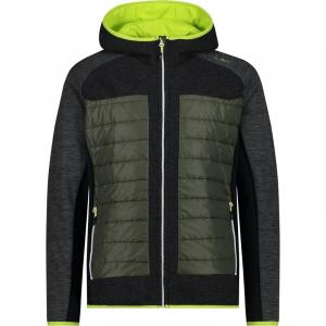 Толстовка с капюшоном, мужская куртка с фиксированным капюшоном Cmp, цвет piombo mel.