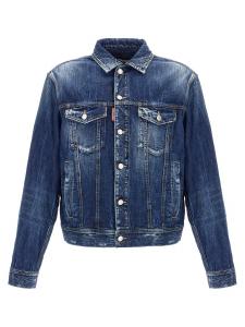 Куртка 'Be Cool Be Nice Wash L.A.' DSQUARED2, синий