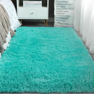 Y U-LIVE Ковер 40х60 см из велюра в скандинавском стиле для спальни/гостиной, однотонный, с длинным ворсом