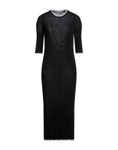 Платье миди Mm6 Maison Margiela, черный