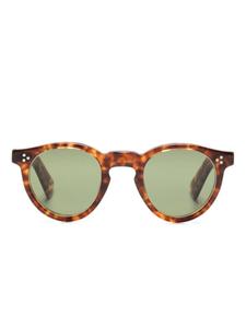 Lesca солнцезащитные очки Urbi в круглой оправе, коричневый