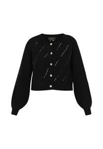 Вязаный кардиган faina, черный