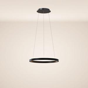 Светодиодная подвесная лампа s.luce, 40x40x3,3 см, черный