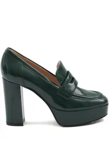 105-миллиметровые туфли-лодочки с пенни-степом Gianvito Rossi, зеленый