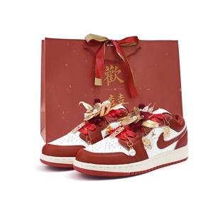 Jordan Баскетбольные кроссовки Air 1 Low Top Vintage, женские, красные