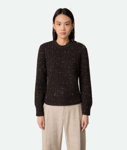 Wool english rib sweater BOTTEGA VENETA, фондан