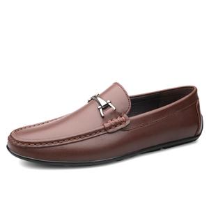 Devanro Мужские повседневные туфли мужские низкие черно-коричневые, цвет Brown