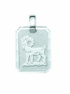 Adeliás Кулон со знаком зодиака Овен из серебра 925 пробы для женщин и мужчин