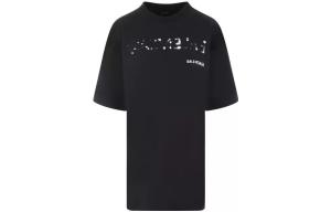 Футболка женская Balenciaga Large Fit, черный / белый