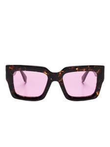 Солнцезащитные очки в квадратной оправе Off-White Eyewear, коричневый