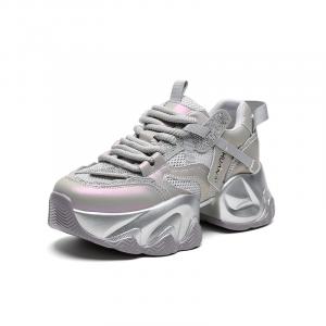 HUANAI Серебряные женские кроссовки Low top Chunky, цвет Silver