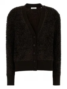 Кардиган из букле Ferragamo, коричневый