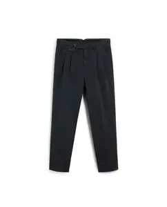 Мужские классические брюки прямого кроя с передними стрелками Scalpers, темно-синий