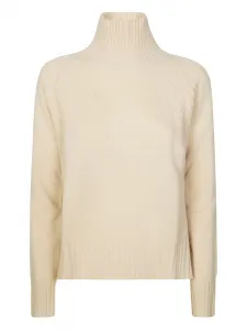 Свитер в рубчик с высоким воротником DONDUP, нейтральный