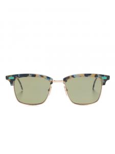 Thom Browne Eyewear солнцезащитные очки в оправе черепаховой расцветки, черный