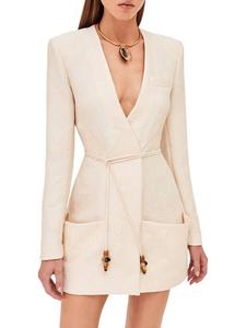 Платье Marsci из слоновой кости в парче ALEXIS