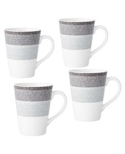 Набор из 4 кружек Colorscapes Layers, 355 мл Noritake, цвет charcoal